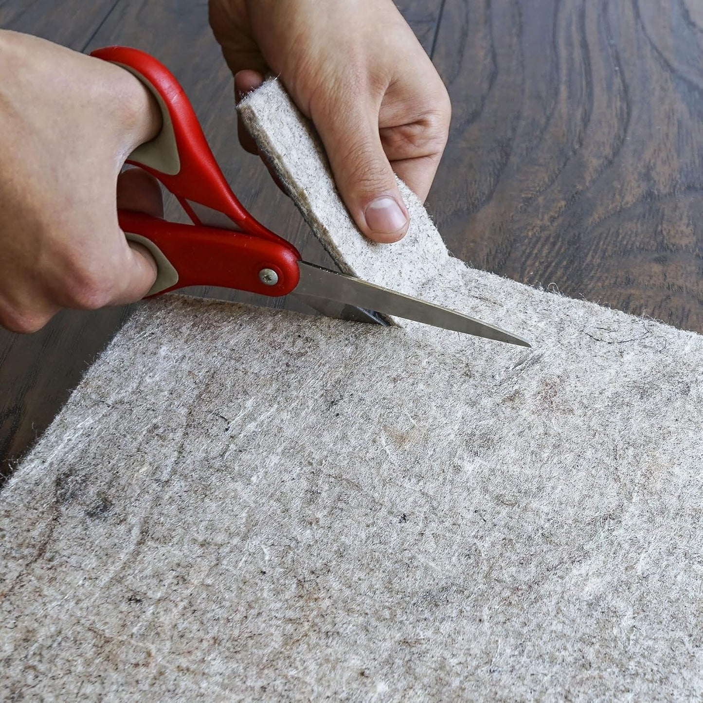 RUGPADUSA - Dual Surface - 7' Round - 1/8" Thick - Felt + Rubber - Non-Slip Backing Rug Pad - Adds Low-Profile Comfort and Protection