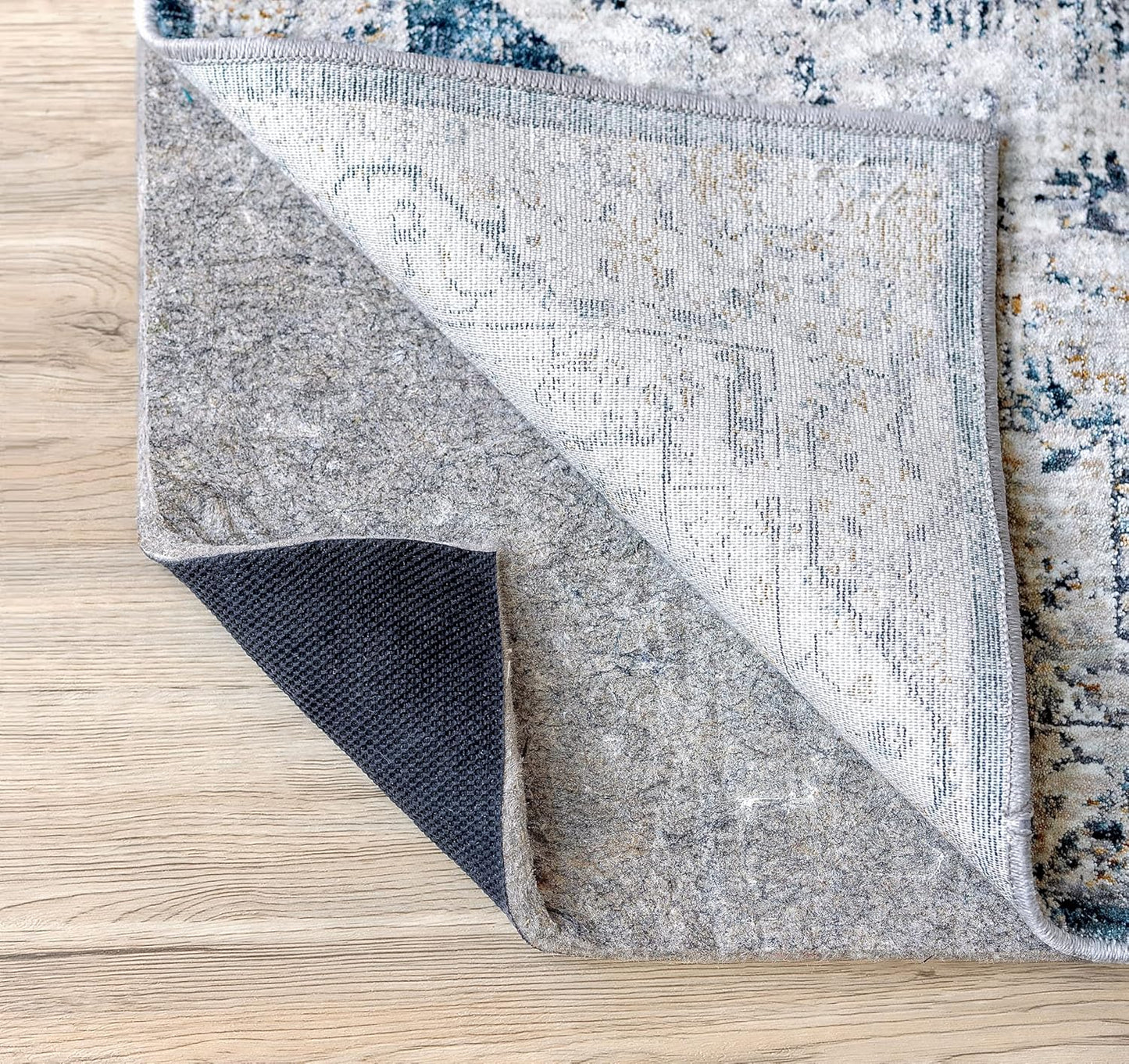 RUGPADUSA - Dual Surface - 8'10" x 11'10" - 3/8" Thick - Felt + Rubber - Enhanced Non-Slip Rug Pad - Adds Comfort and Protection - for Hard Surface Floors
